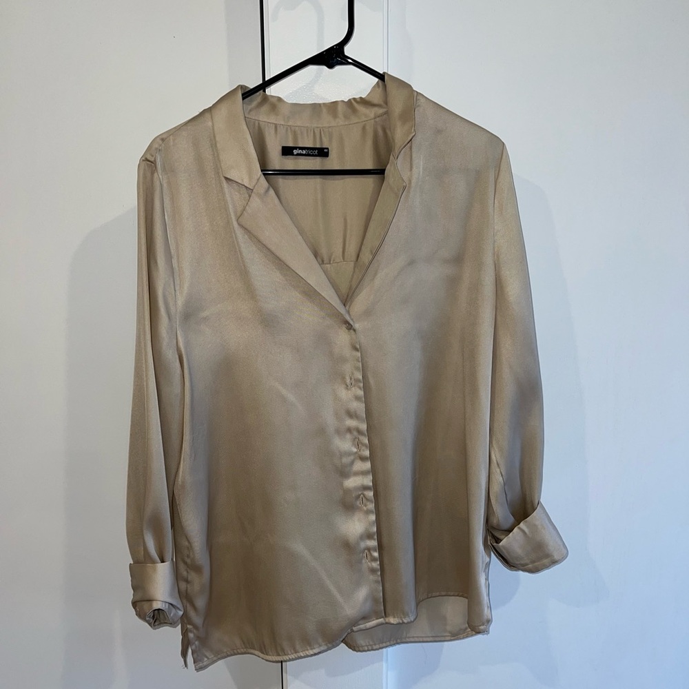 Elegant Beige Women's Top